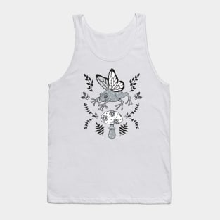 Froggy Fairy and Flower Mushroom Tank Top